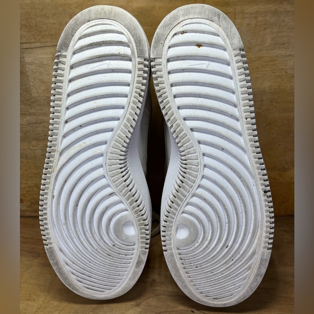 Nike Court Vision Alta Womens Size 9.5 Shoes Sneakers Cream Gray DV2176-001 - Picture 8 of 9